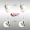 Service Caster 4 Inch 316SS Nylon Wheel Swivel 1/2 Inch Threaded Stem Caster Brakes SCC, 2PK SCC-SS316TS20S414-NYS-121315-2-TLB-2 - alternate 3
